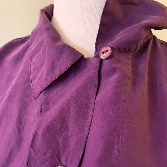 Vintage Silk Short Sleeve Shirt - Picture 5 of 5